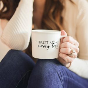 Trust More Worry Less 12 oz. Mug